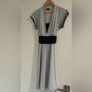 Black and White polkadot dress size M